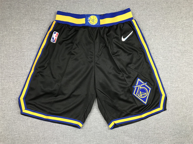 Cheap Men 2022 NBA Men Golden State Warriors black shorts
